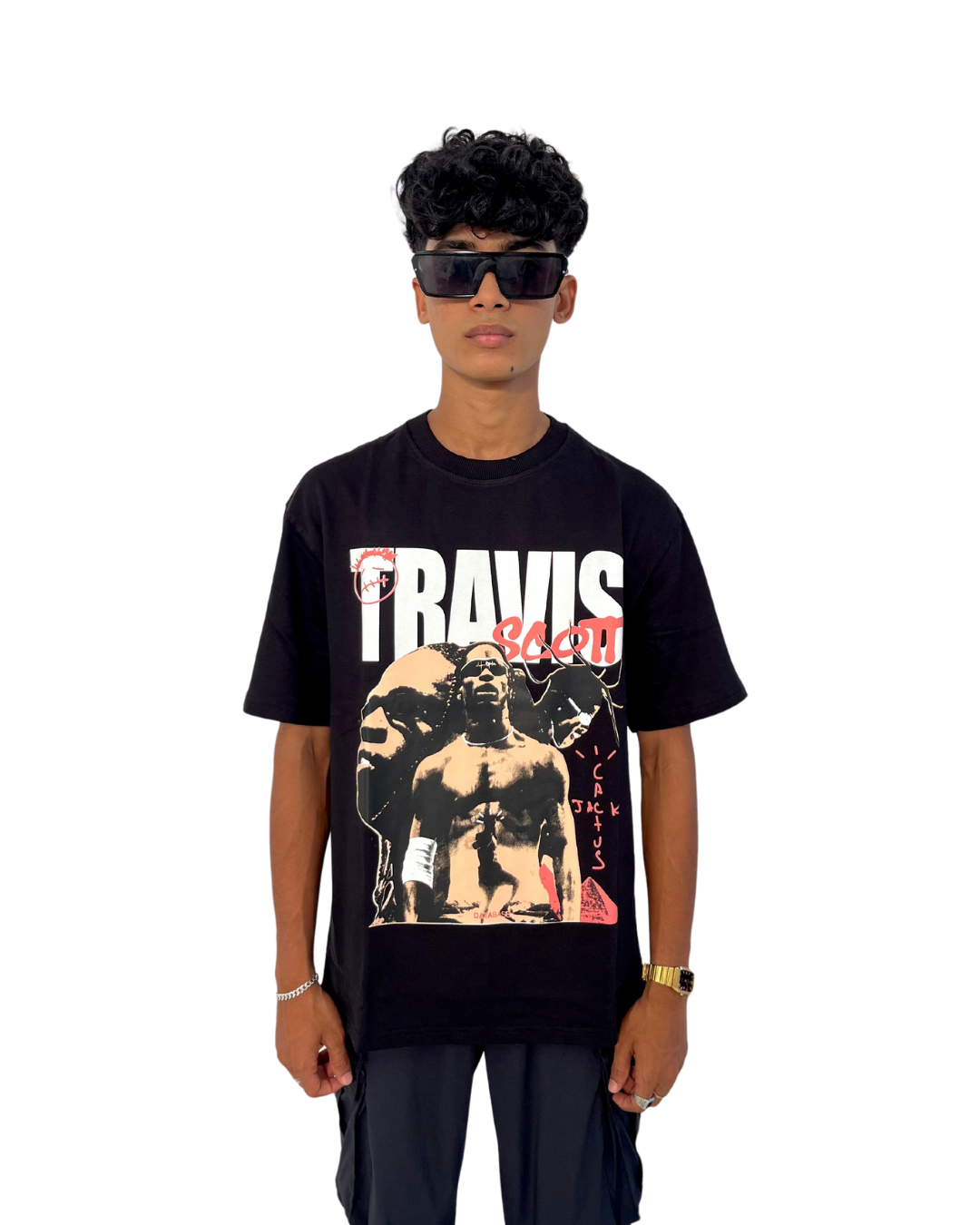 travis scott Oversized  printed T shirt