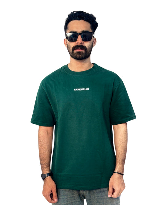 Canewalls Plain  Over Sized T Shirt | Pain Green