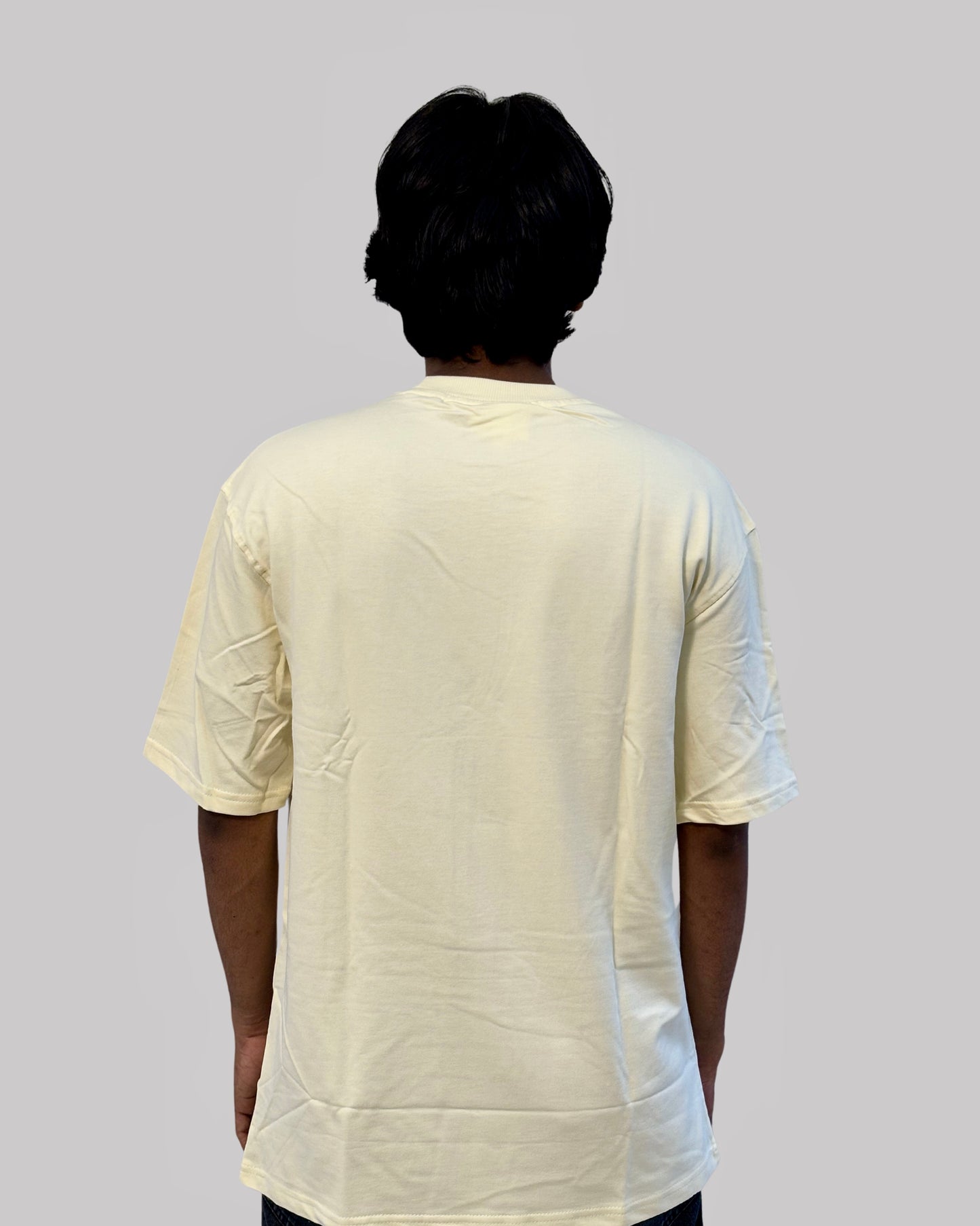 Canewalls - Travisscott Printed Oversized T-Shirt | Beige