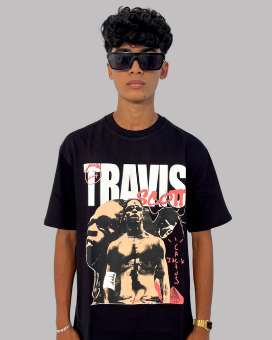 Canewalls - Travisscott Printed Oversized T-Shirt