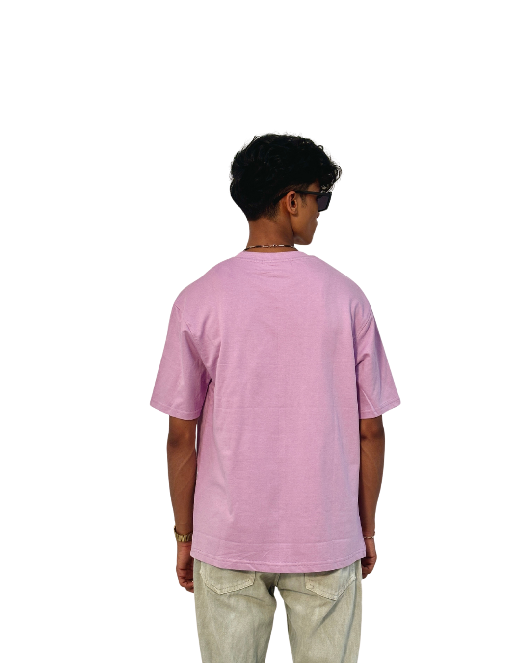 Canewalls Plain Over Sized T Shirt | lavender