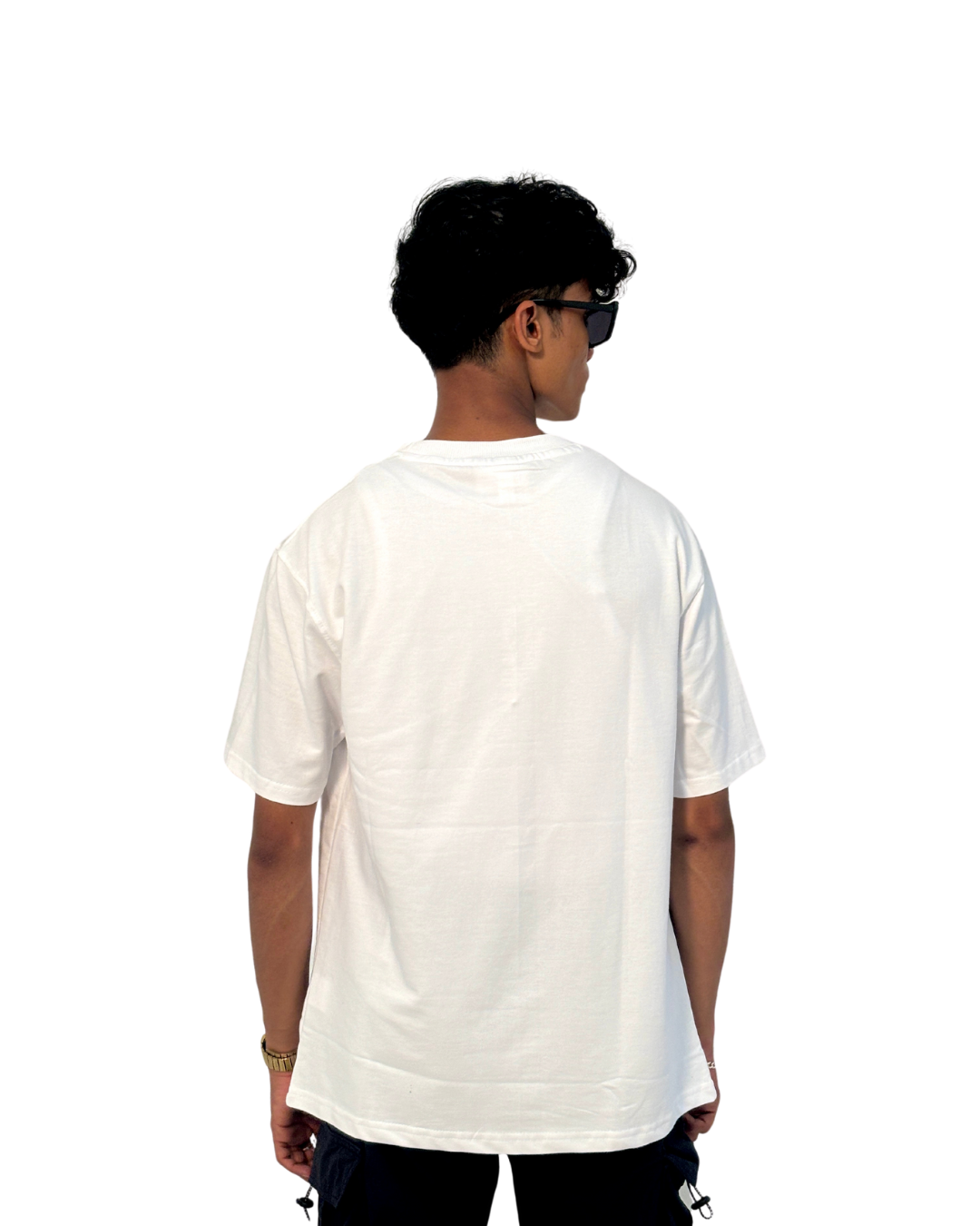 Canewalls Plain Over Sized T Shirt | White