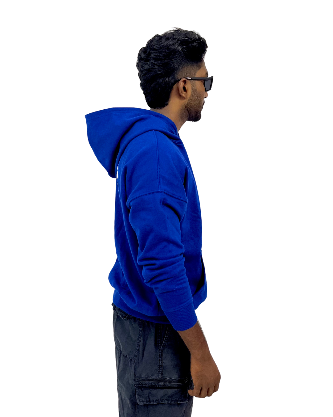 Canewalls -Back Printed Korean Hoodies | Blue